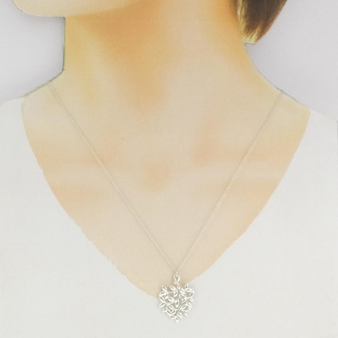Tiffany Olive Leaf Small Necklace - 6