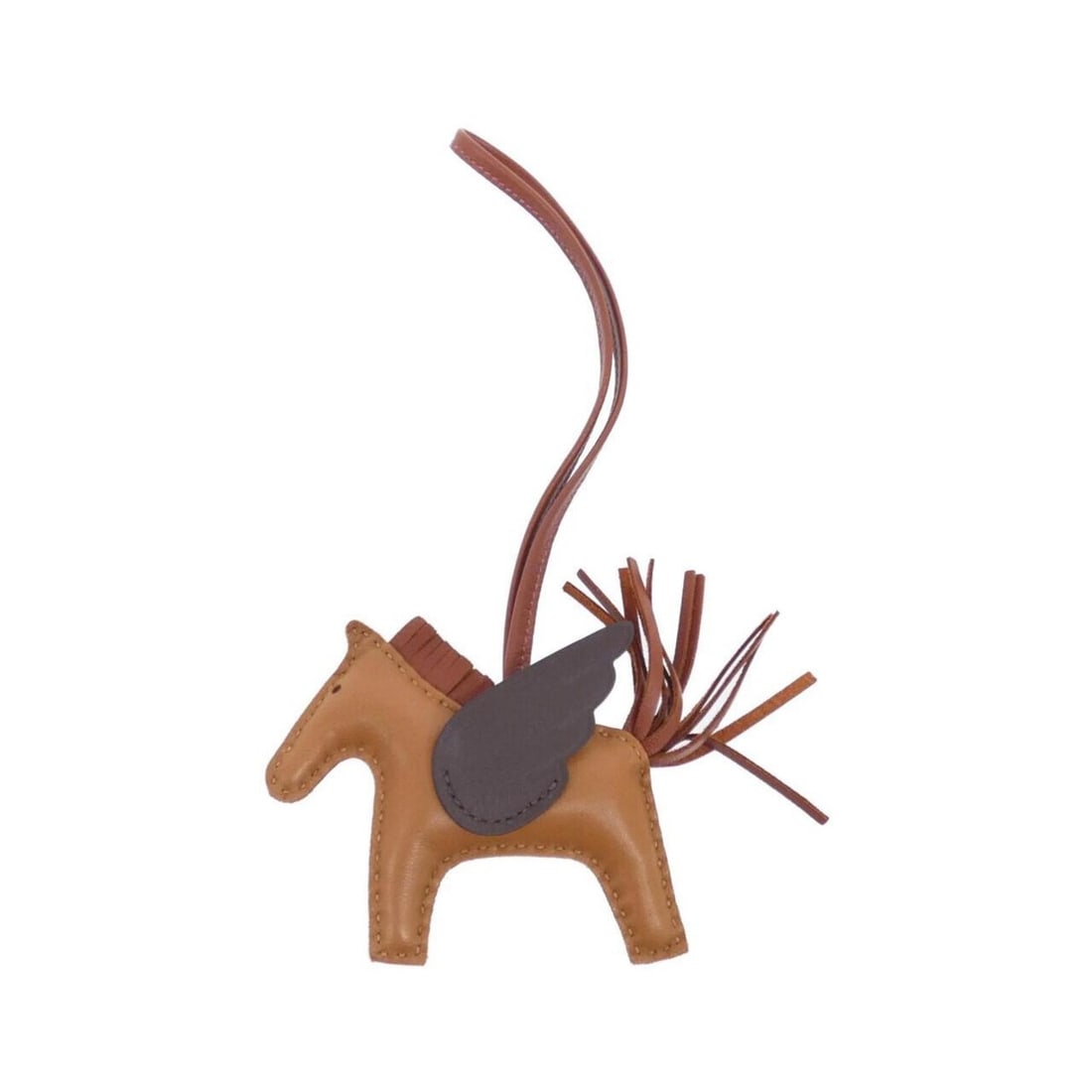 Hermes Rodeo Pegasus Accessory Bag Charm PM 083010CA: --- Catalog ---Category: SizeSize (HxWxD): 75.00mm x 85.00mm / 2.95'' x 3.35''Category: DesignType: Handbag charmColor: Gold, Mocha, SienneGender: Men,WomenMaterial: Agneau MiloCategory: GeneralMPN: