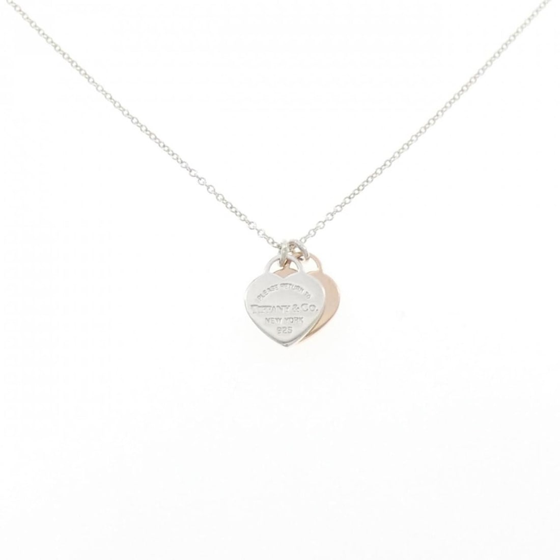 Tiffany & Co. Return to Double Heart Mini Necklace: --- Catalog ---Category: SizePendant Size: 11.9mm x 10mm / 0.46'' x 0.39''Neck Circumference: 41 cm / 16.14''Category: DesignGender: WomenMaterial: Silver 925Pendant Type: PendantNecklace Type: