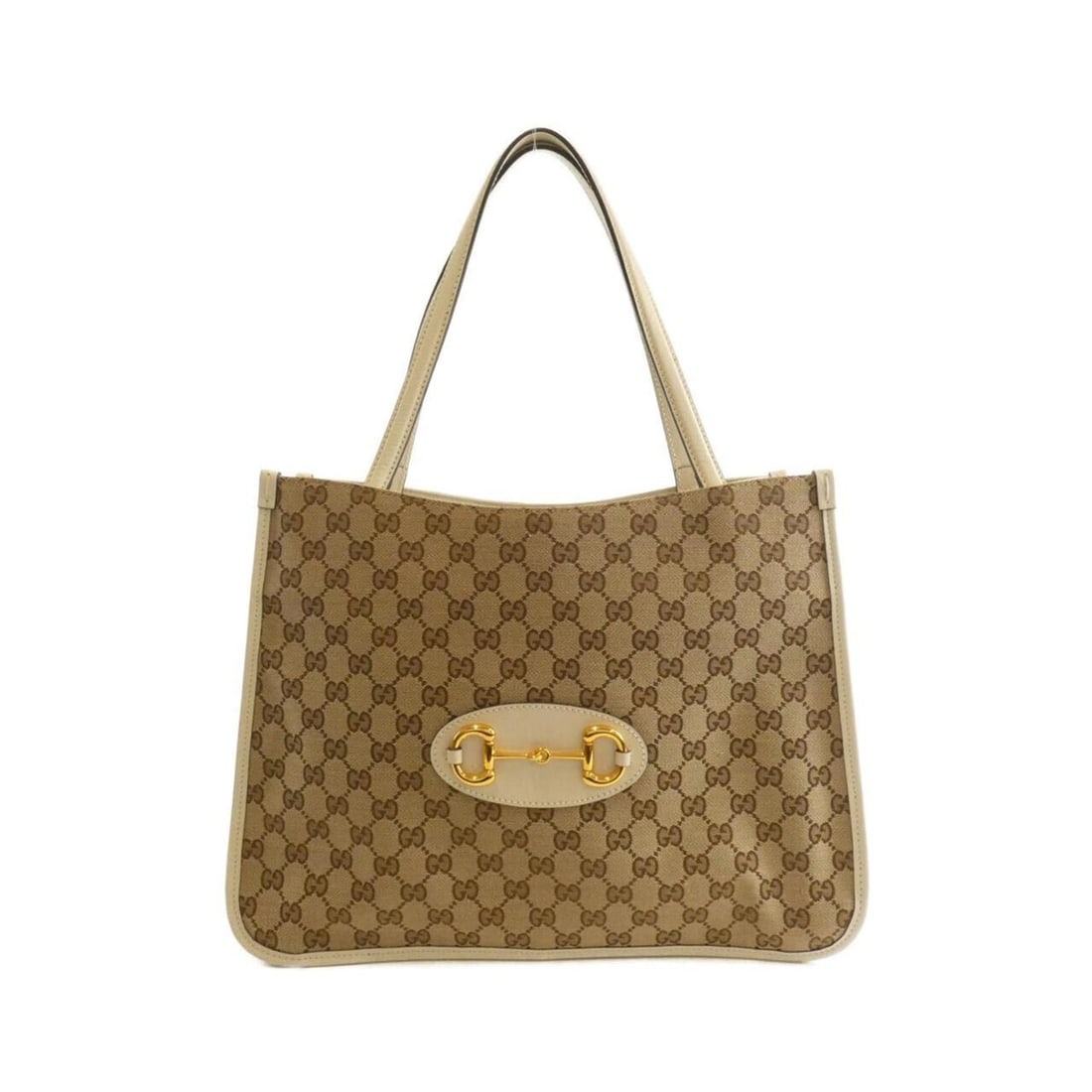 Gucci HORSEBIT 1955 623694 GY5OG Handbag: --- Catalog ---Category: SizeSize (HxWxD): 28cm x 37cm x 13cm / 11.02'' x 14.56'' x 5.11''Category: DesignType: HandbagColor: Beige, WhiteGender: WomenMaterial: GG canvas , Leather Hardware Color: