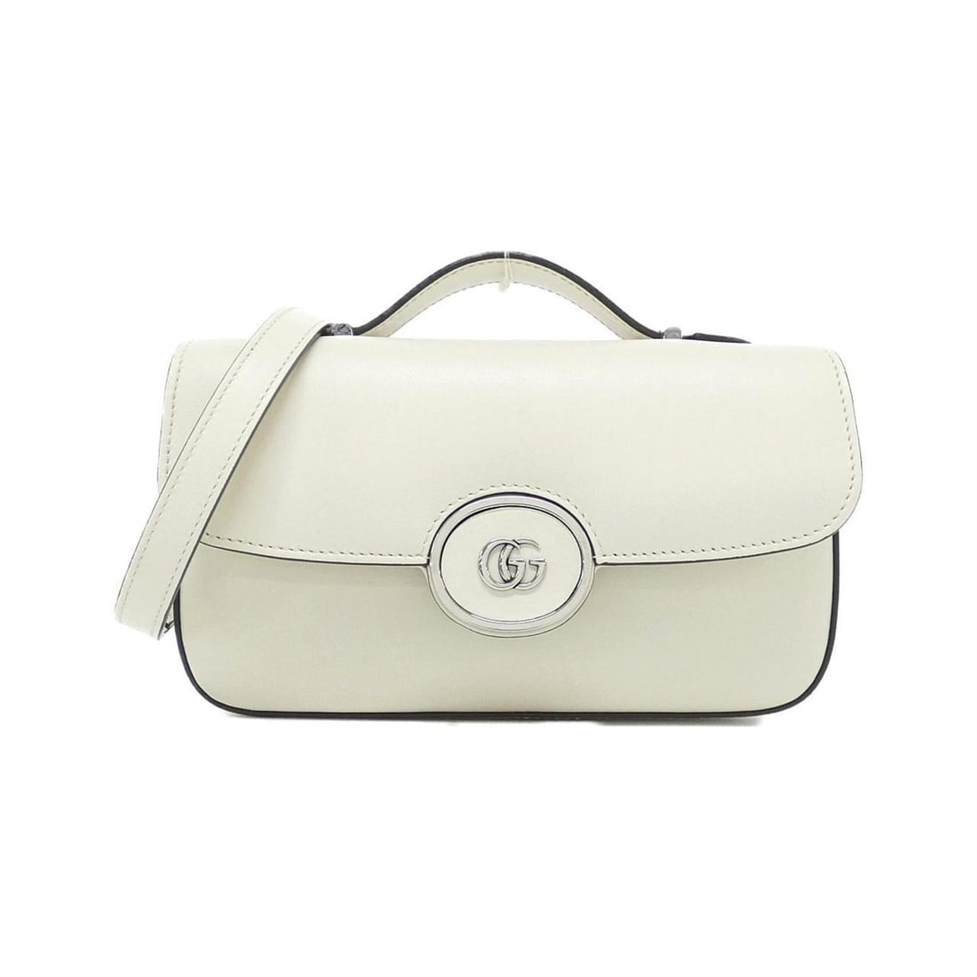 Gucci Petite GG 739722 AACAW Handbag: --- Catalog ---Category: SizeSize (HxWxD): 11cm x 21cm x 5cm / 4.33'' x 8.26'' x 1.96''Category: DesignType: HandbagColor: WhiteGender: WomenMaterial: Leather Hardware Color: SilverCategory: