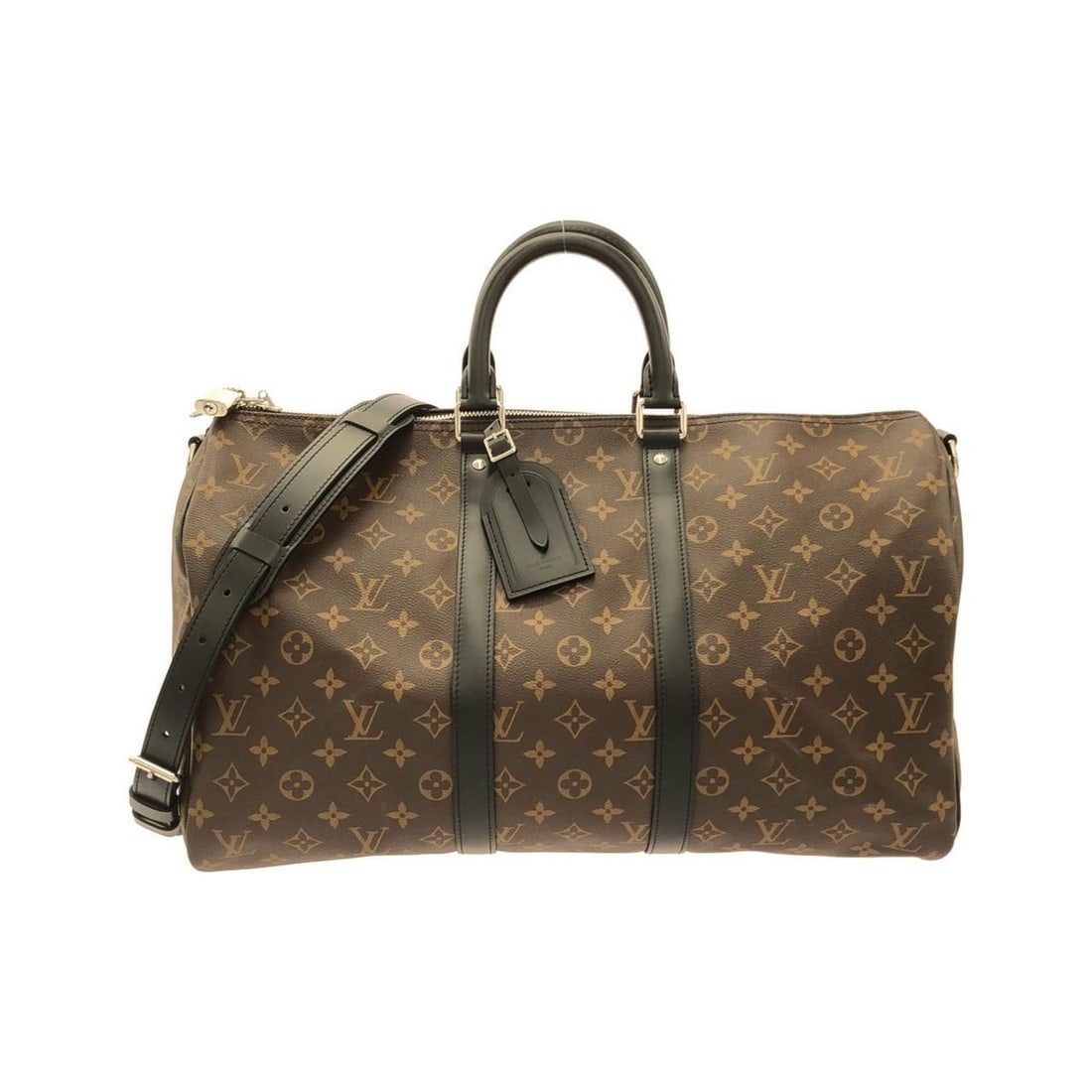 Louis Vuitton Monogram Macassar Keepall Bandoulière 45cm M56711 Boston Bag (1 of 17)