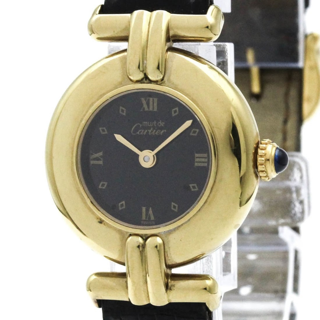 CARTIER Must Colisee Vermeil Gold Plated Ladies Watch 590002 (1 of 15)