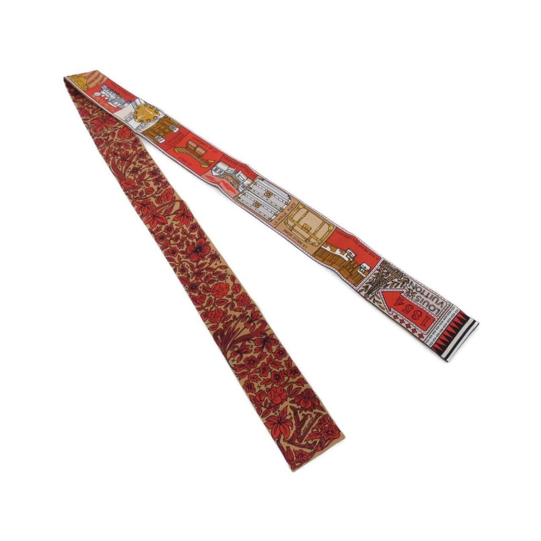 Louis Vuitton Bandeau BB Jeu de M70856 Scarf/Muffler: --- Catalog ---Category: SizeSize (LxW): 5cm x 1.2m / 1.96'' x 47.24''Category: DesignType: ScarfColor: BeigeGender: WomenMaterial: Silk Category: GeneralMPN: M70856Brand: Louis Vuitton--- Item List -