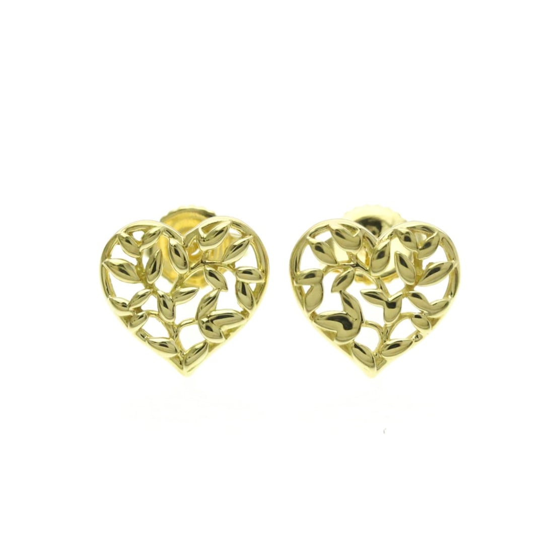 Tiffany Olive Leaf Earrings No Stone Yellow Gold (18K) Stud Earrings Gold: --- Catalog ---Category: SizeWeight: 2.1g / 0.07oz.Size (HxWxD): 10.50mm x 11.00mm / 0.41'' x 0.43''Category: DesignType: Stud earringsColor: GoldMetal: GoldStone: No StoneStyle: FashionGender: