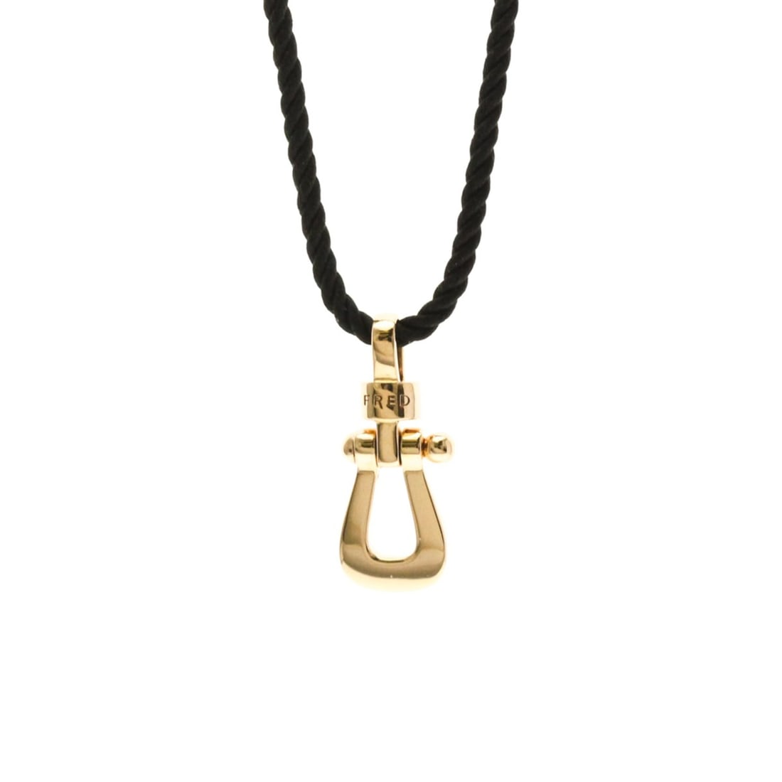 Fred Force 10 Cord Necklace Pink Gold (18K) No Stone Women,Men Fashion Pendant Necklace (Pink Gold): --- Catalog ---Category: SizeWeight: 4g / 0.14oz.Pendant Size: 21.5mm x 8.5mm / 0.84'' x 0.33''Neck Circumference: 70 cm / 27.55''Category: DesignColor: Pink goldMetal: GoldStone: No StoneStyle: