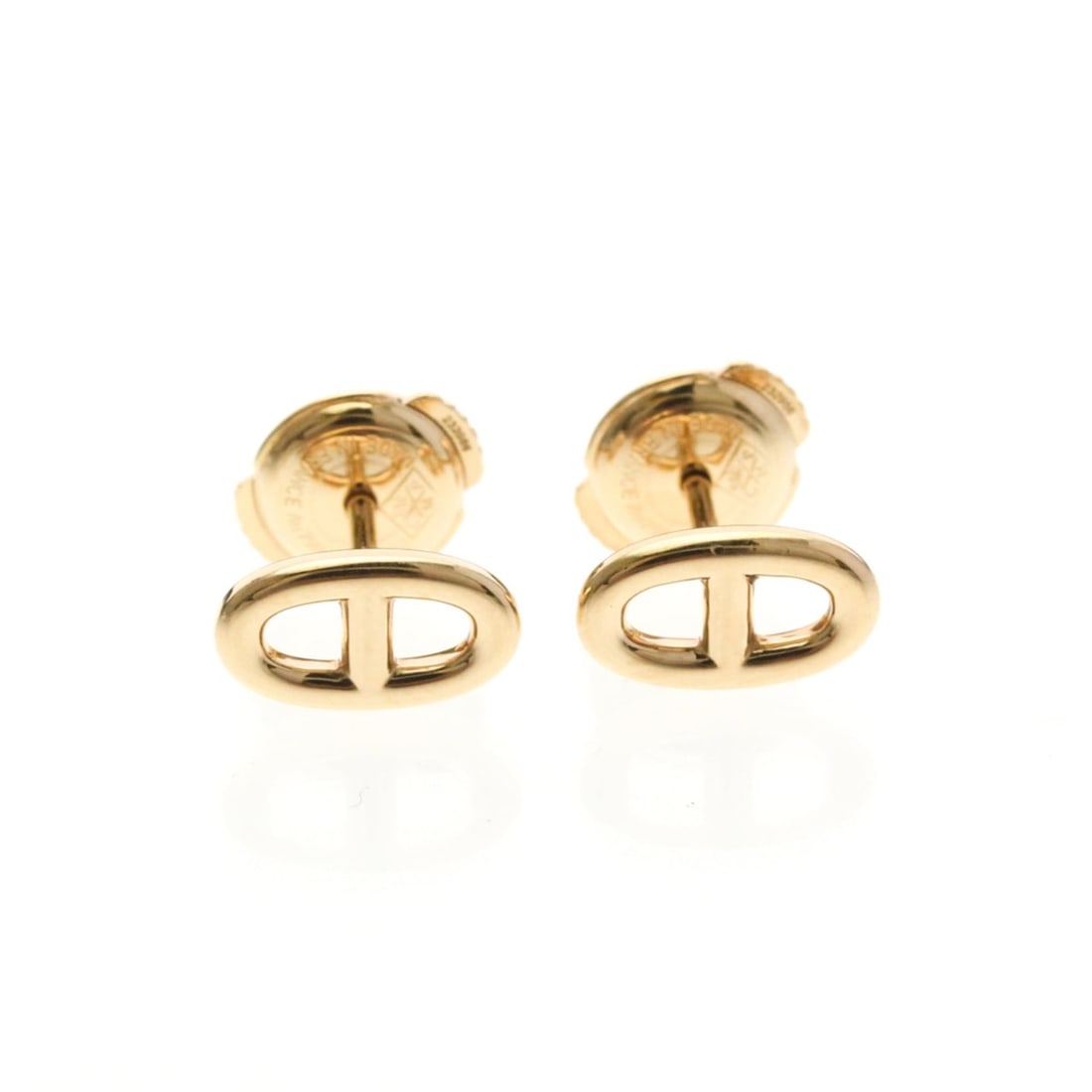 Hermes Chaine D'Ancre No Stone Pink Gold (18K) Stud Earrings Pink Gold: --- Catalog ---Category: SizeWeight: 2.3g / 0.08oz.Size (HxWxD): 9.60mm x 5.70mm / 0.38'' x 0.22''Category: DesignType: Stud earringsColor: Pink goldMetal: GoldStone: No StoneStyle: FashionGender: