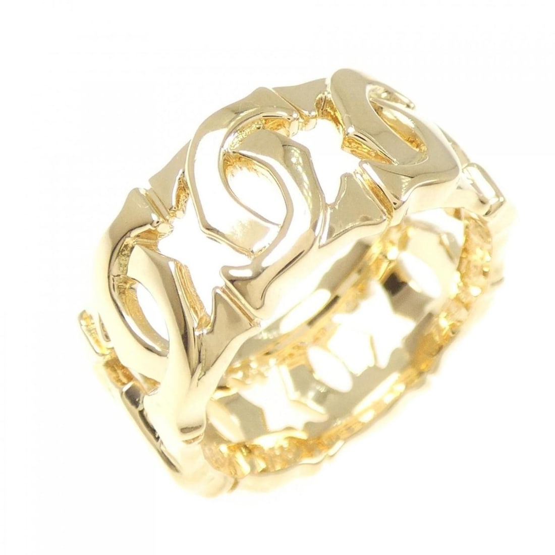 Cartier Entrelacés Small Ring: --- Catalog ---Category: SizeWidth: 8.4mm / 0.33''Weight: 7.1g / 0.25oz.JP Size: 9.5US Size: 5Category: DesignType: Band ringGender: WomenMaterial: Yellow gold (18K)Category: GeneralBrand: Cartier---