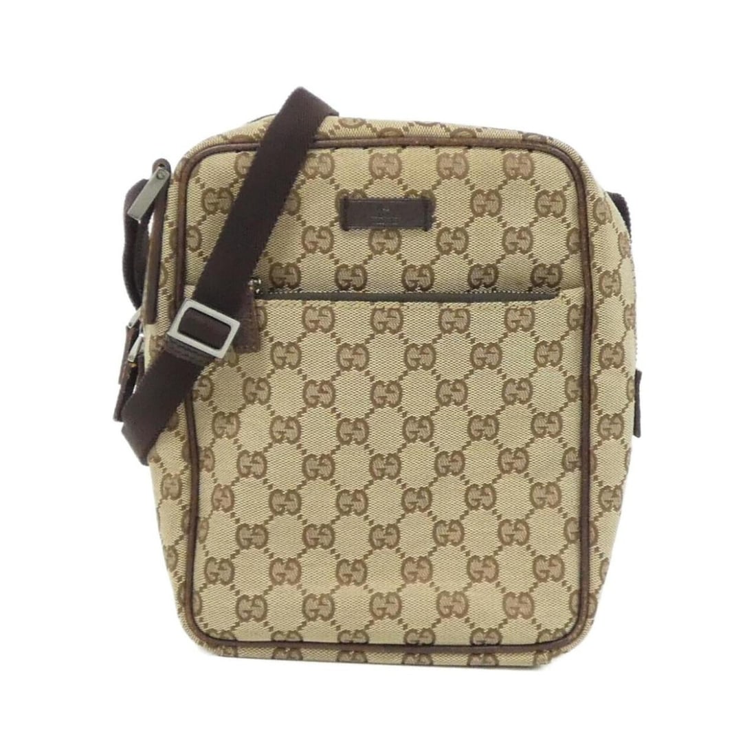 Gucci 03136 Shoulder Bag: --- Catalog ---Category: SizeWeight: 410g / 14.46oz.Size (HxWxD): 23cm x 18cm x 7cm / 9.05'' x 7.08'' x 2.75''Strap Length: 140cm / 55.11''Category: DesignType: Shoulder bagColor: Beige, BrownGender: