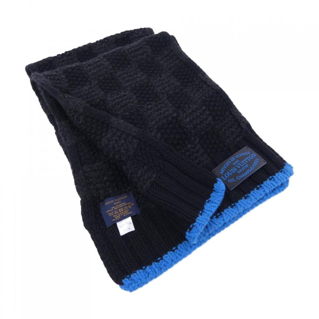 Louis Vuitton M75904 Scarf: --- Catalog ---Category: SizeSize (LxW): 1.86m x 29.5cm / 73.22'' x 11.61''Category: DesignType: StoleColor: Black, GrayGender: MenMaterial: Cashmere Category: GeneralMPN: M75904Brand: Louis
