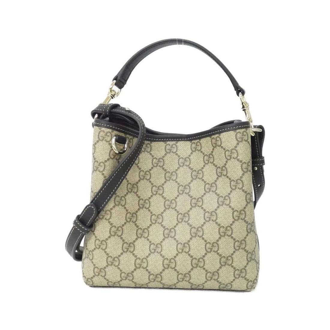 Gucci GG EMBLEM 815118 FAD6L Handbag: --- Catalog ---Category: SizeSize (HxWxD): 17.5cm x 18cm x 11cm / 6.88'' x 7.08'' x 4.33''Category: DesignType: HandbagColor: BeigeGender: Women,MenMaterial: Coated canvas , Leather Category: