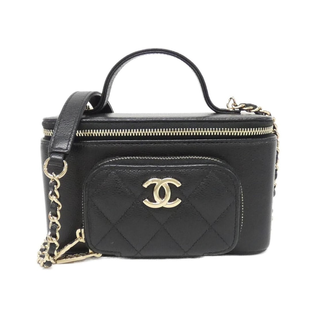 Chanel AP2912 Shoulder Bag: --- Catalog ---Category: SizeSize (HxWxD): 10cm x 16cm x 8cm / 3.93'' x 6.29'' x 3.14''Category: DesignType: Shoulder bagColor: BlackGender: WomenMaterial: Grained Calfskin Hardware Color: