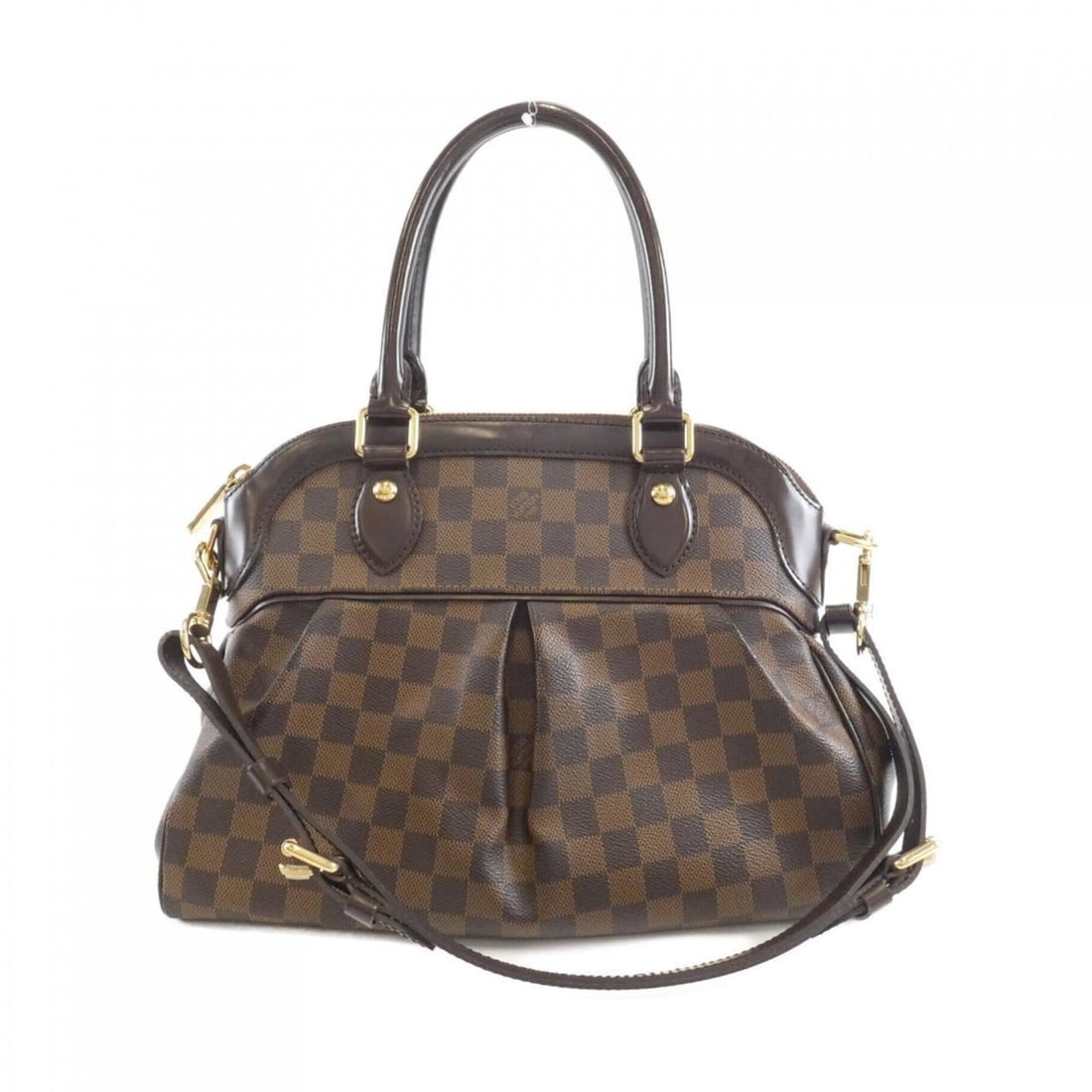 Louis Vuitton Damier Trevi PM N51997 Handbag: --- Catalog ---Category: SizeWeight: 1kg / 2.2lb.Size (HxWxD): 25cm x 34cm x 15cm / 9.84'' x 13.38'' x 5.9''Strap Length: 53cm - 67cm / 20.86'' - 26.37''Handle Length: 38cm / 14.96''Category: