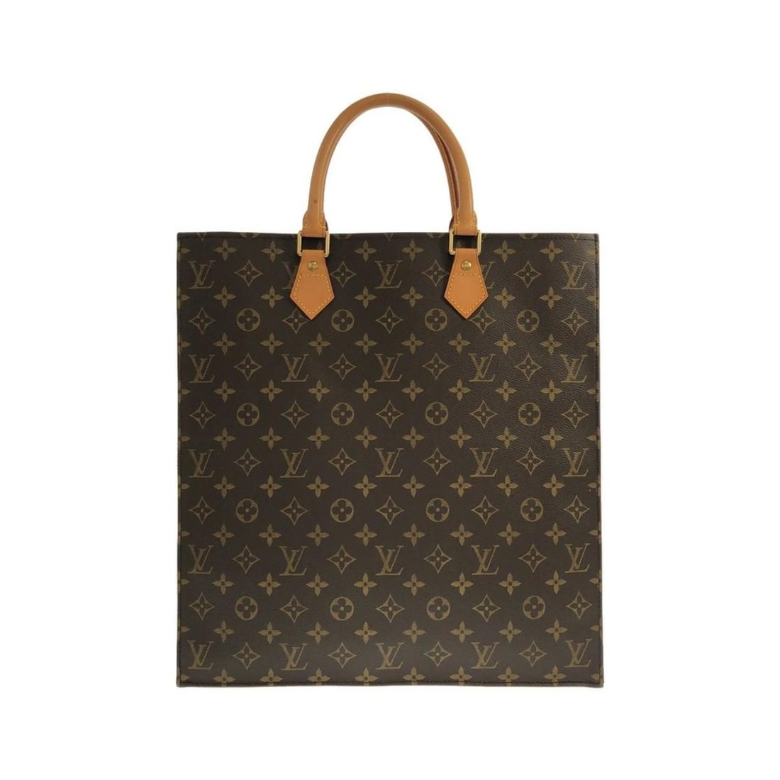 Louis Vuitton Monogram Sac Plat M51140 Handbag: --- Catalog ---Category: SizeWeight: 750g / 1.65lb.Size (HxWxD): 38cm x 36cm x 8cm / 14.96'' x 14.17'' x 3.14''Handle Length: 37cm / 14.56''Category: DesignType: HandbagColor: MarronGender: