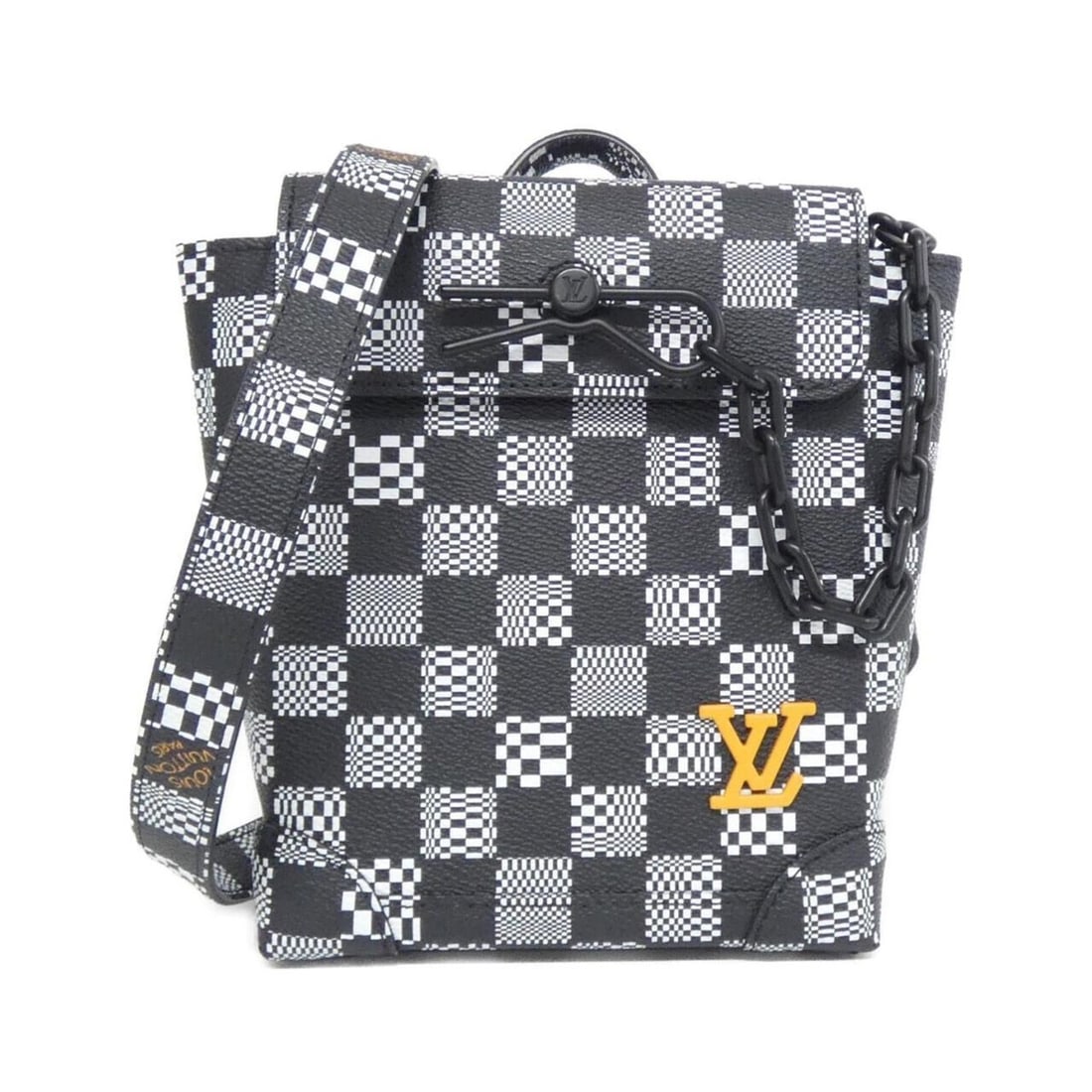 Louis Vuitton Damier Distorted Steamer XS N60453 Shoulder Bag: --- Catalog ---Category: SizeWeight: 330g / 11.64oz.Size (HxWxD): 19cm x 15cm x 8cm / 7.48'' x 5.9'' x 3.14''Strap Length: 100cm - 124cm / 39.36'' - 48.81''Category: DesignType: Shoulder bagColor: