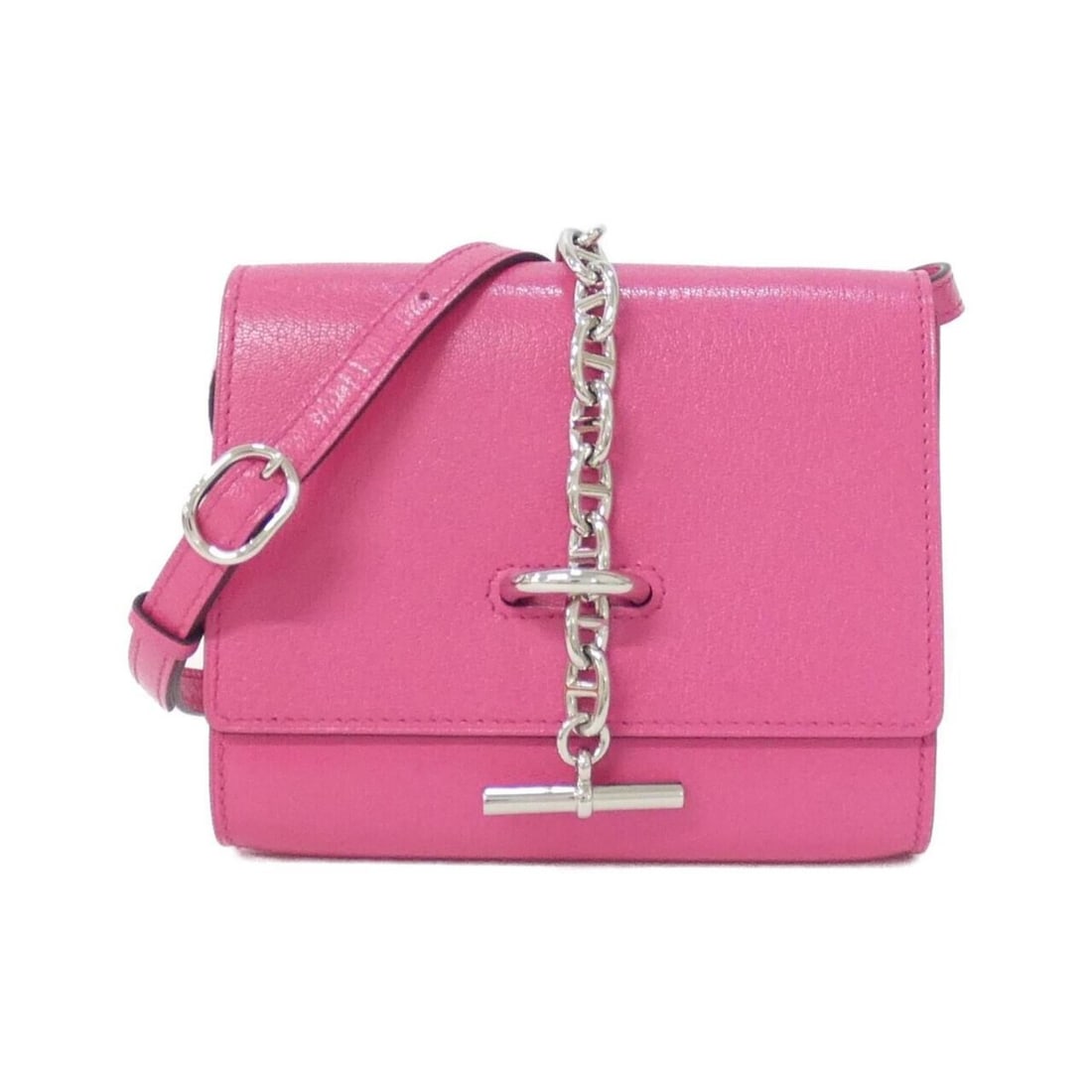 Hermes Hermès Chaine d'Ancre To Go 084664CK Shoulder Wallet: --- Catalog ---Category: SizeSize (HxWxD): 11cm x 13cm x 3cm / 4.33'' x 5.11'' x 1.18''Category: DesignType: Chain/Shoulder walletColor: Rose shockingGender: WomenCategory: GeneralMPN: 084664CKBrand: