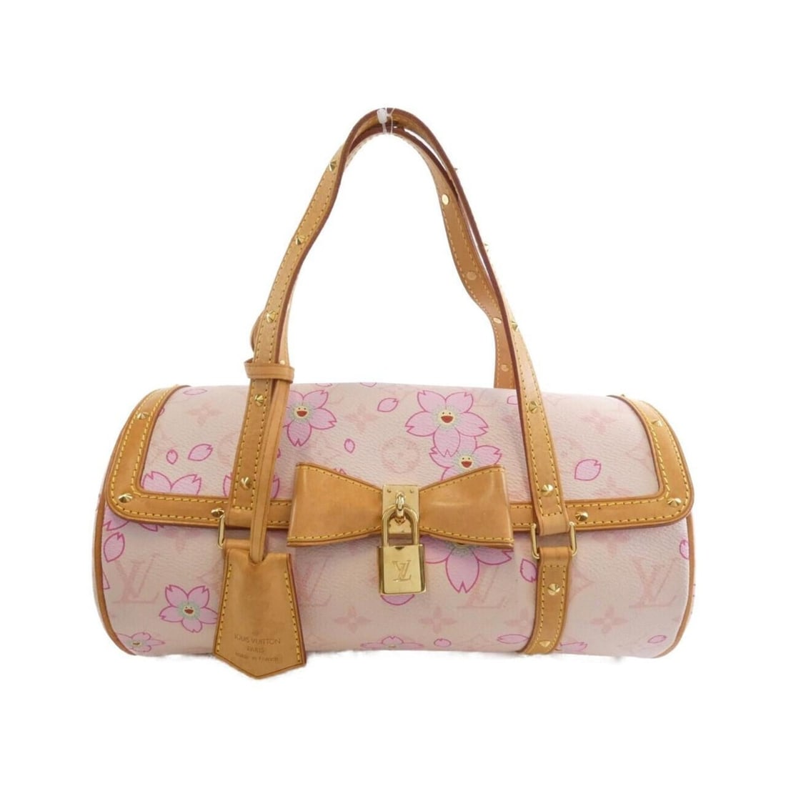 Louis Vuitton Monogram Cherry Blossom Papillon M92010 Handbag: --- Catalog ---Category: SizeSize (HxWxD): 14cm x 28cm x 14cm / 5.51'' x 11.02'' x 5.51''Category: DesignType: HandbagColor: RoseGender: WomenMaterial: Coated canvas Hardware Color: GoldCategory: