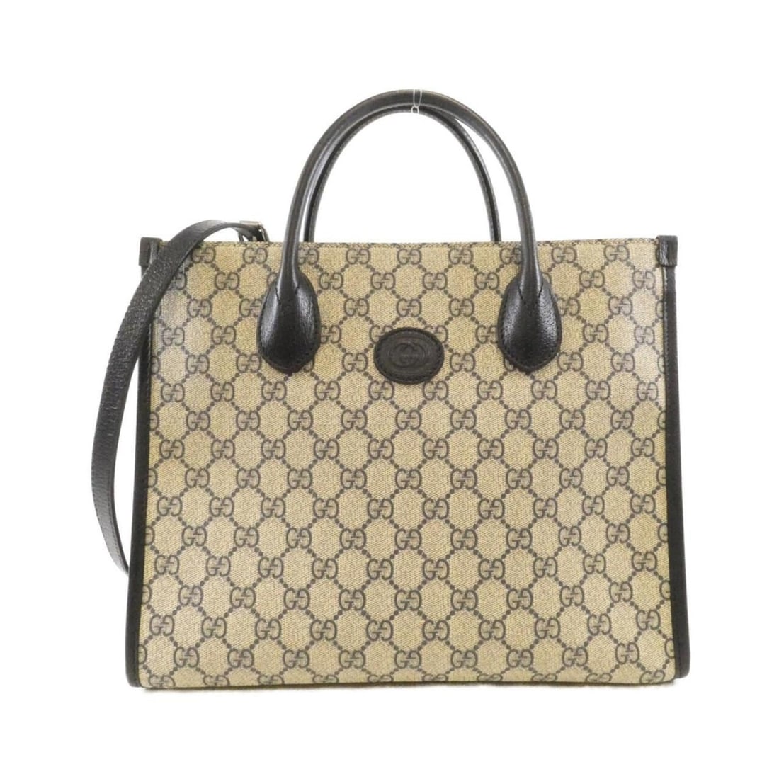 Gucci 659983 K9GSN Handbag: --- Catalog ---Category: SizeSize (HxWxD): 26cm x 31cm x 14cm / 10.23'' x 12.2'' x 5.51''Category: DesignType: HandbagColor: Beige, BlueGender: WomenMaterial: GG Supreme , Leather Category: