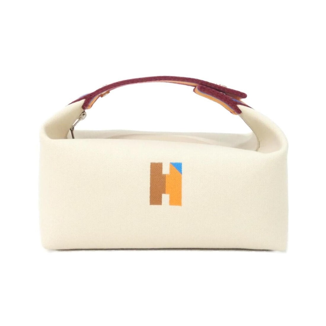 Hermes H Pavillon Brid à Black PM 104346M Handbag Pouch: --- Catalog ---Category: SizeSize (HxWxD): 12cm x 21cm x 12cm / 4.72'' x 8.26'' x 4.72''Category: DesignType: Handbag, PouchColor: NaturalGender: WomenMaterial: Canvas Hardware Color: SilverCategory: