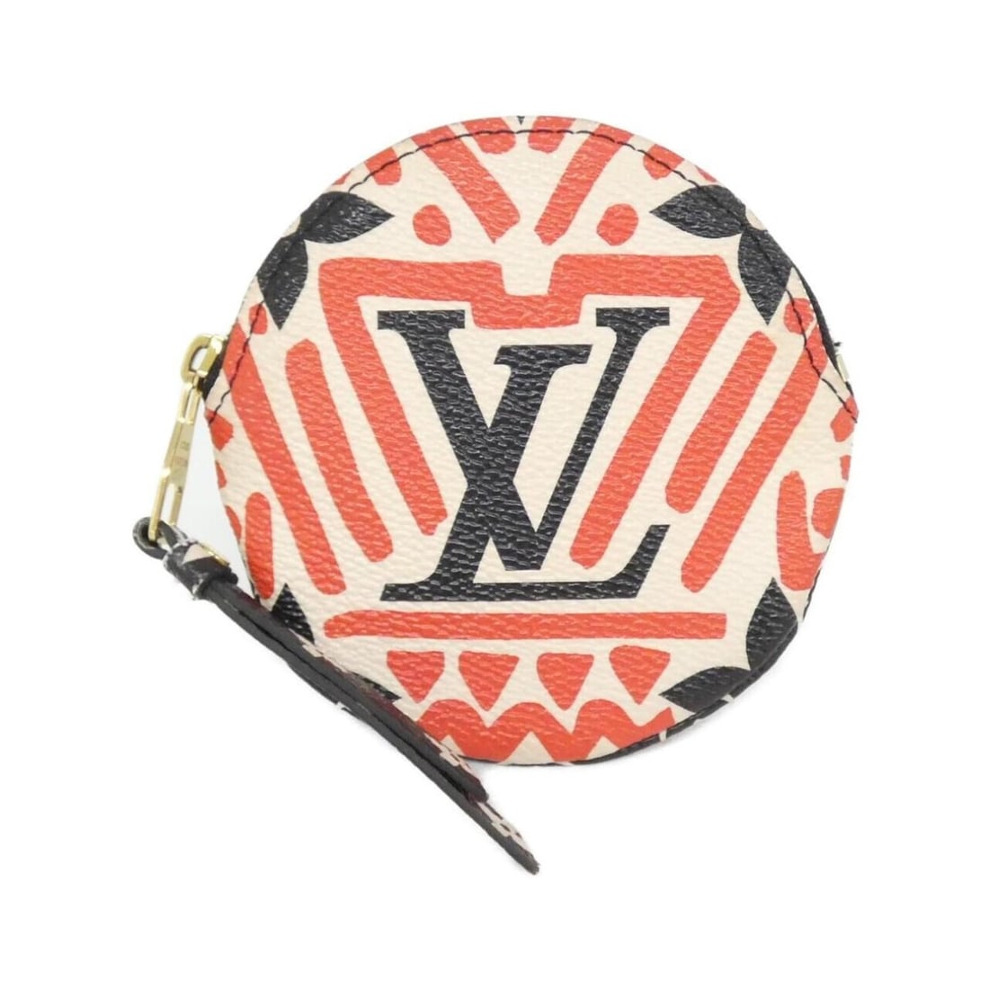 Louis Vuitton LV Crafty Porte Monnaie Long M69505 Wallet/Coin Case: --- Catalog ---Category: SizeSize (HxWxD): 9cm x 9cm x 1cm / 3.54'' x 3.54'' x 0.39''Category: DesignType: Coin purse/coin caseColor: Cream, Red color, RougeGender: Women,MenMaterial: Coated canvas