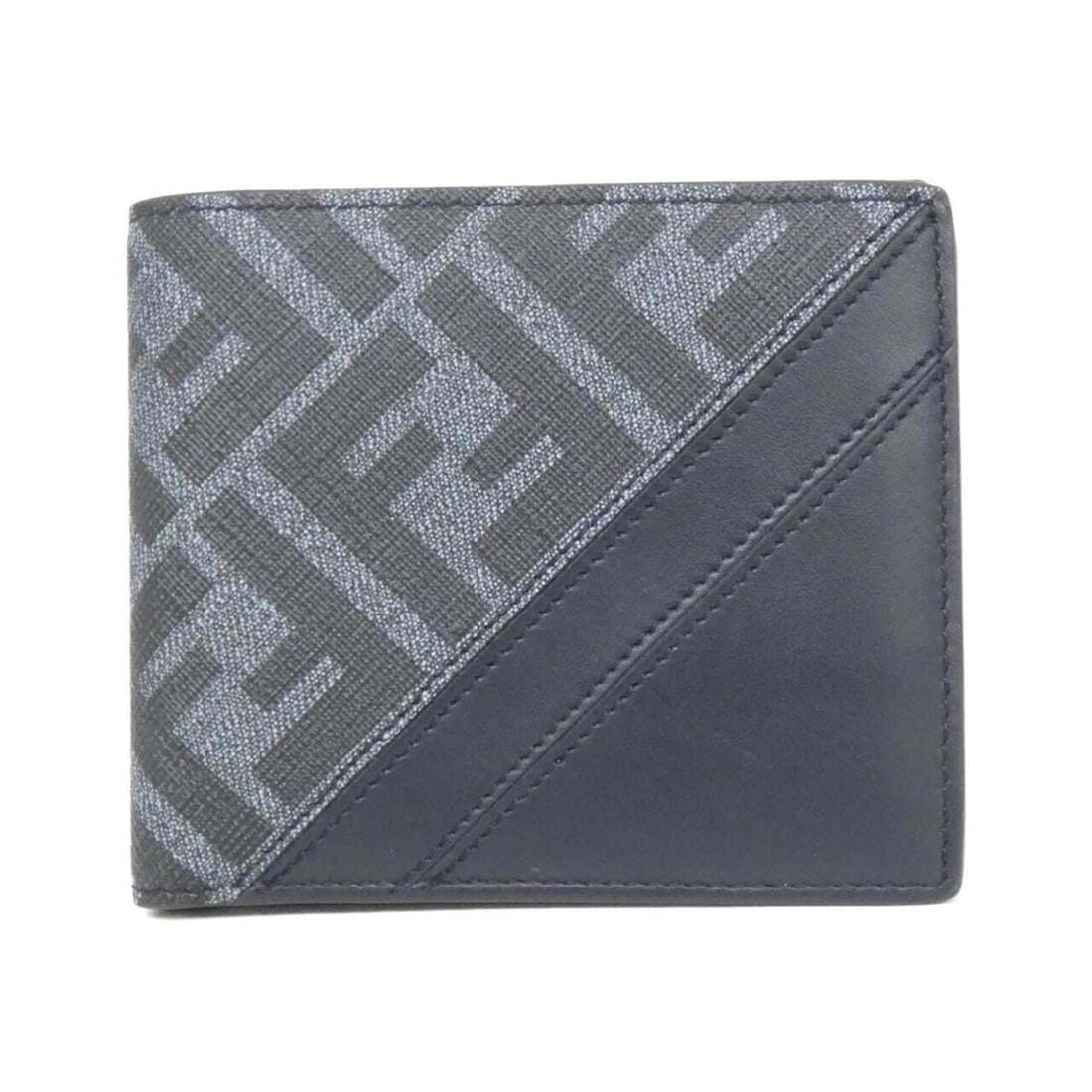 Fendi 7M0169 ASIC Billfold: --- Catalog ---Category: SizeSize (HxWxD): 9.5cm x 11cm x 2cm / 3.74'' x 4.33'' x 0.78''Category: DesignType: Wallet (bi-fold)Color: BlueGender: MenMaterial: Coated canvas , Leather Category: