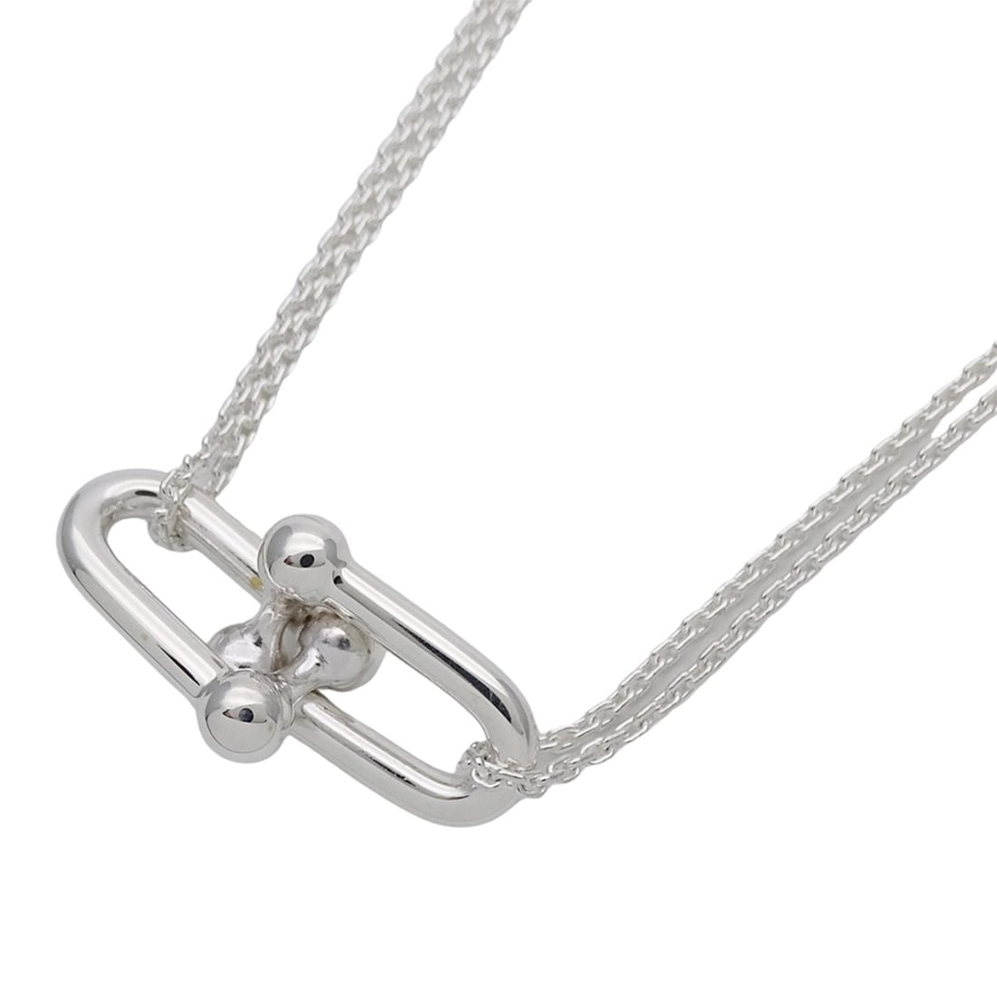 Tiffany & Co. Necklace for Women and Men, Brand Name, SV925, Hardware Double Link, Silver Jewelry,: --- Catalog ---Category: SizePendant Size: 11.8mm x 30.6mm / 0.46'' x 1.2''Neck Circumference: 40.5 cm / 15.94''Category: DesignColor: SilverGender: Men,WomenMaterial: Silver 925Necklace Type: