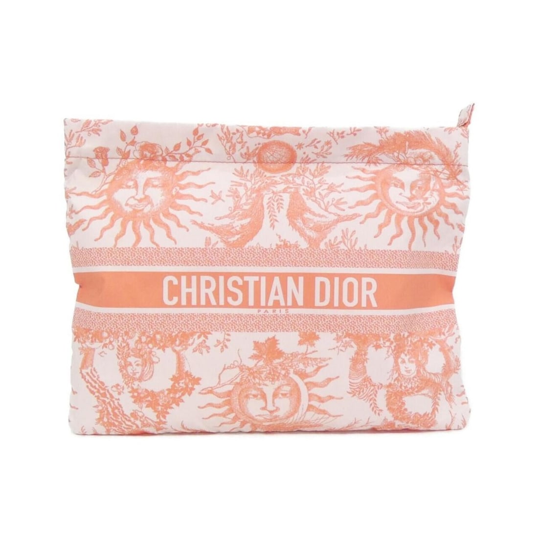 Christian Dior TOILE DE JOUY SOLEIL Travel Zip Handbag Pouch S5440ONJA: --- Catalog ---Category: SizeSize (HxWxD): 22cm x 28.5cm x 1cm / 8.66'' x 11.22'' x 0.39''Category: DesignType: HandbagColor: Coral orangeGender: WomenMaterial: Canvas Category: GeneralBrand:
