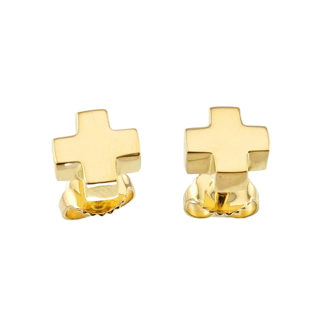 Tiffany & Co. Roman Cross Earrings, 18K Yellow Gold (750p), Pierced Earrings: --- Catalog ---Category: SizeWeight: 4.4g / 0.15oz.Size (HxWxD): 7.70mm x 7.70mm / 0.30'' x 0.30''Category: DesignType: Stud earringsColor: YellowMetal: GoldGender: WomenMetal Purity: 18KCategory: