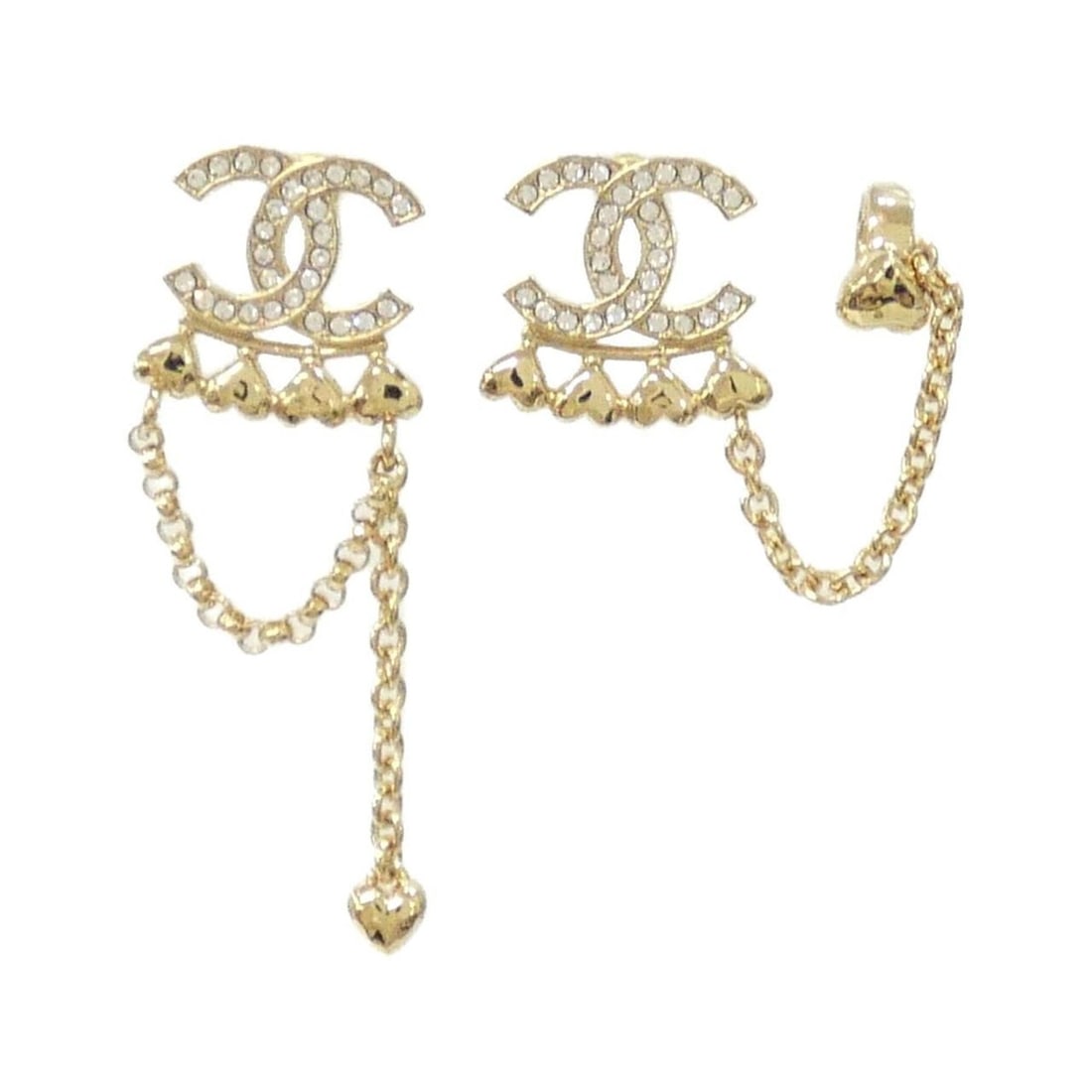 Chanel ABA265 Earrings: --- Catalog ---Category: SizeSize (HxWxD): 58.00mm x 20.00mm / 2.28'' x 0.79''Category: DesignType: Stud earringsColor: Clear, GoldGender: WomenCategory: GeneralMPN: ABA265Brand: Chanel--- Item List -