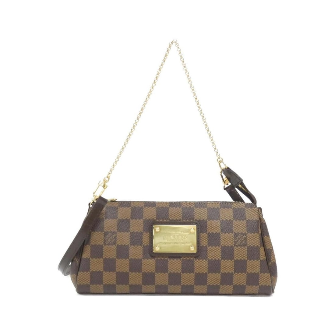 Louis Vuitton Damier Eva N55213 Shoulder Bag: --- Catalog ---Category: SizeSize (HxWxD): 13cm x 26cm x 4cm / 5.11'' x 10.23'' x 1.57''Category: DesignType: Shoulder bagColor: EbeneGender: Men,WomenMaterial: Coated canvas Hardware Color: