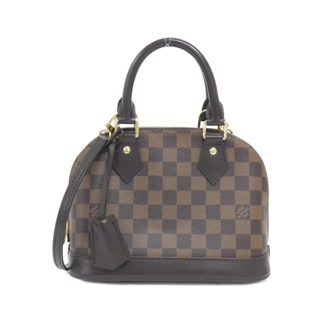 Louis Vuitton Damier Alma BB N41221 Handbag: --- Catalog ---Category: SizeSize (HxWxD): 17cm x 23cm x 11cm / 6.69'' x 9.05'' x 4.33''Category: DesignType: HandbagColor: EbeneGender: WomenMaterial: Coated canvas Hardware Color: GoldCategory: