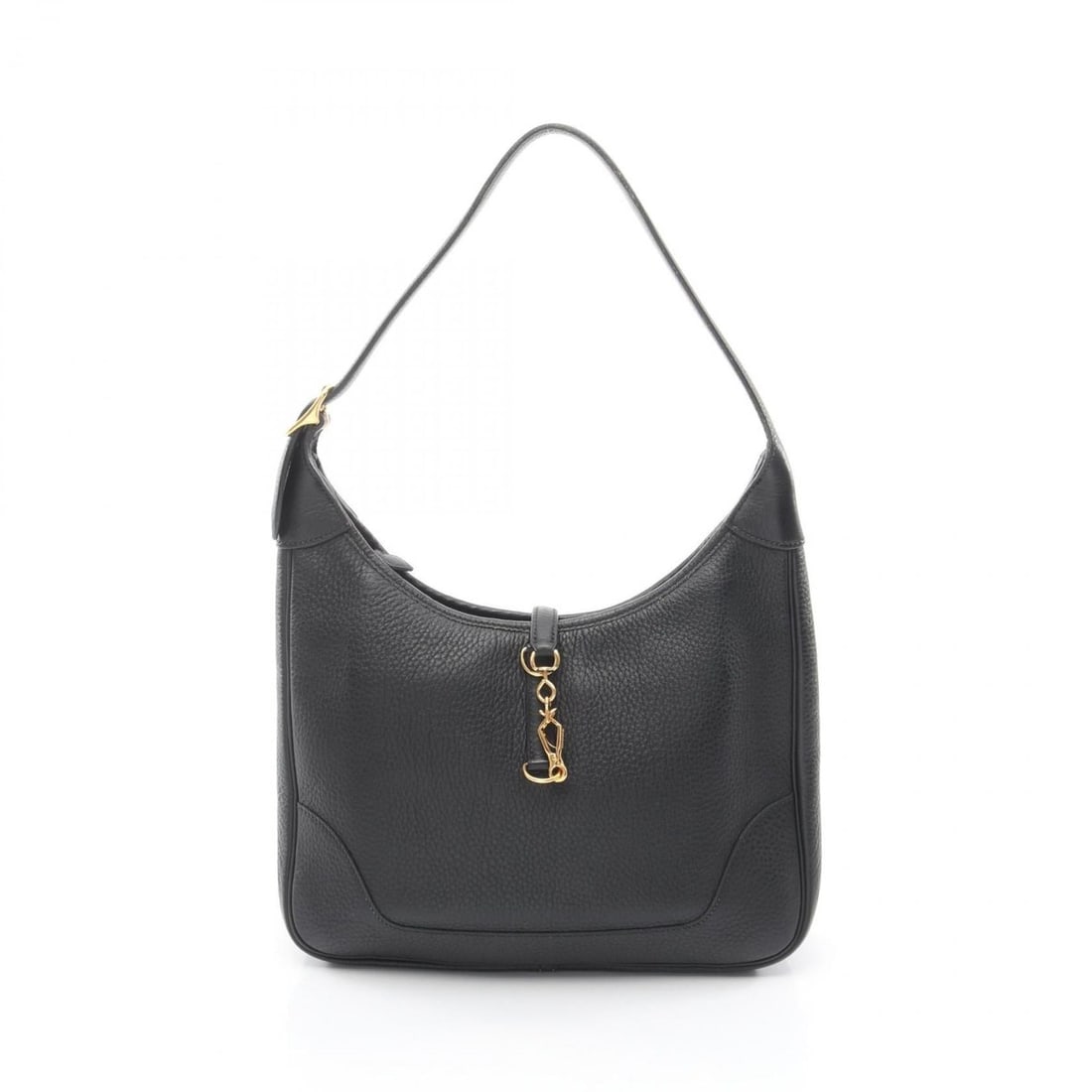 Hermes Trim 31 Shoulder Bag/Handbag, Leather, Taurillon Clemence, Women's, Black: --- Catalog ---Category: SizeSize (HxWxD): 22cm x 31cm x 8.5cm / 8.66'' x 12.2'' x 3.34''Category: DesignType: Handbag, Shoulder bagColor: BlackGender: WomenMaterial: Taurillon clemence leather