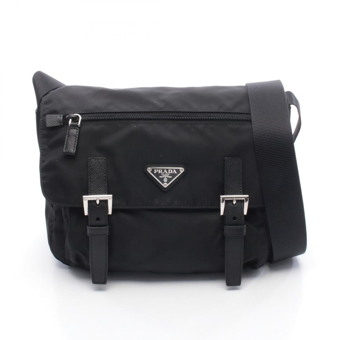 Prada PRADA Shoulder Bag Handbag Nylon Leather Men's Women's Black: --- Catalog ---Category: SizeSize (HxWxD): 25cm x 30cm x 12cm / 9.84'' x 11.81'' x 4.72''Category: DesignType: Handbag, Shoulder bagColor: BlackGender: Men,WomenMaterial: Nylon , Leather Category: Gen