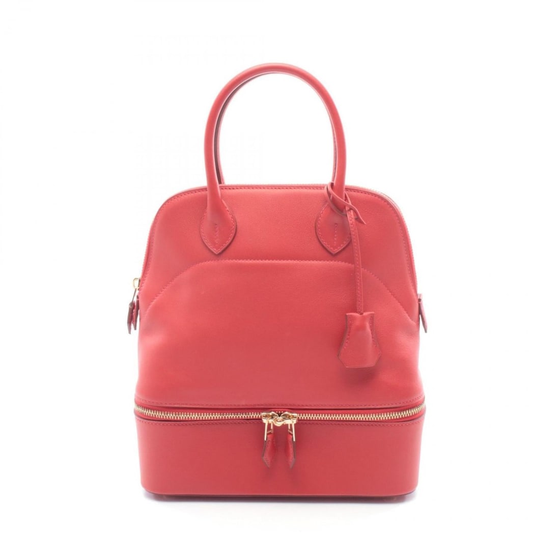 Hermes Bolide Secret Vermilion Handbag, made of Veau Swift leather, women's, red.: --- Catalog ---Category: SizeSize (HxWxD): 26cm x 23.5cm x 10cm / 10.23'' x 9.25'' x 3.93''Category: DesignType: HandbagColor: Red colorGender: WomenMaterial: Swift leather Category: GeneralBrand: Her