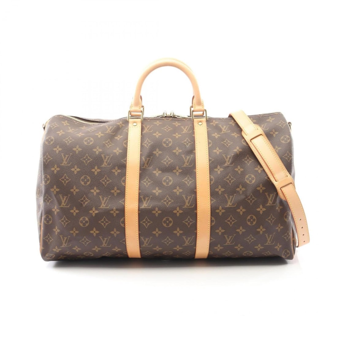 Louis Vuitton Keepall Bandoulière 50 Boston Bag Handbag, Coated Canvas and Leather, Monogram: --- Catalog ---Category: SizeSize (HxWxD): 30cm x 50cm x 22cm / 11.81'' x 19.68'' x 8.66''Category: DesignType: Boston bag, HandbagColor: Brown, MonogramGender: Men,WomenMaterial: Coated canvas , Leat