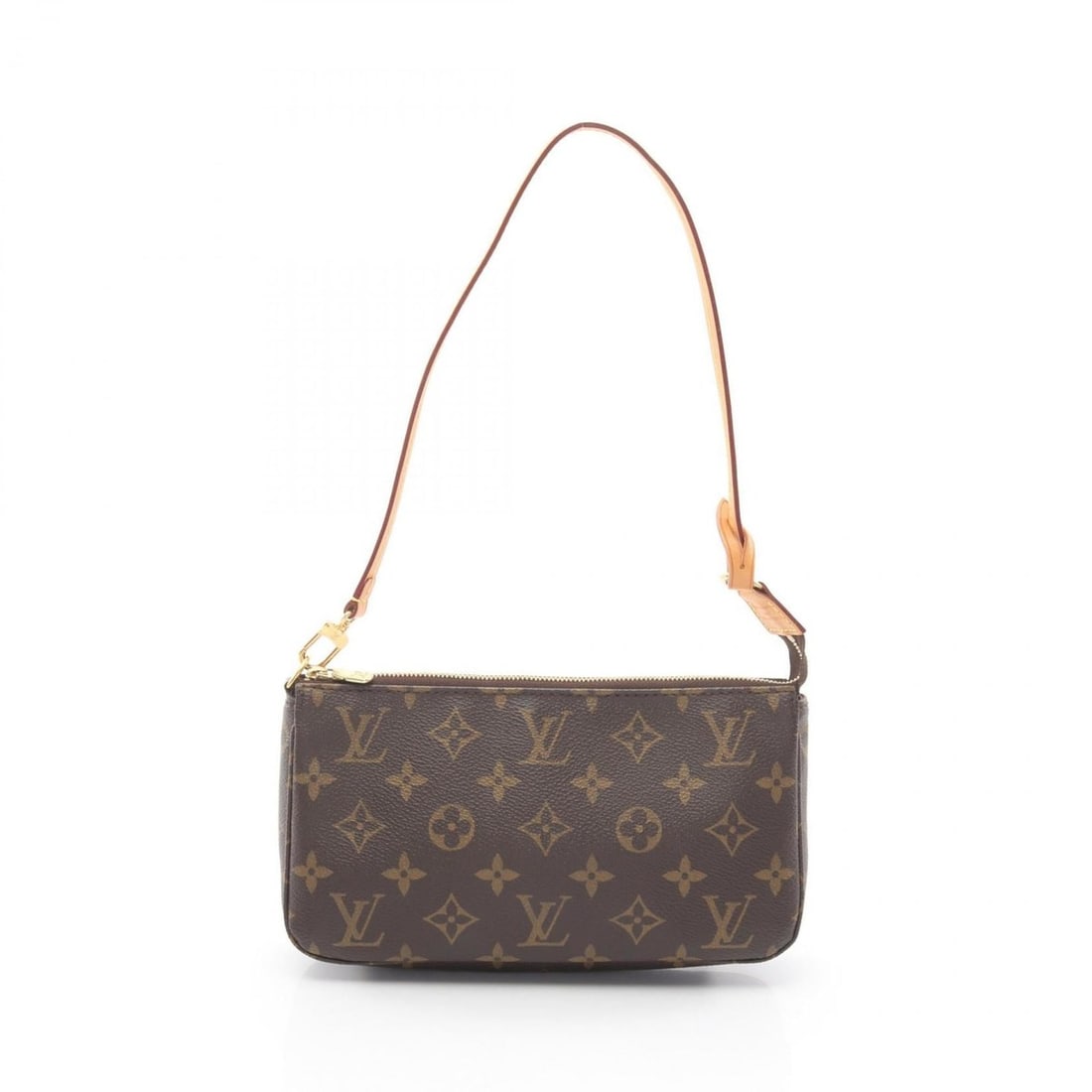 Louis Vuitton Pochette Accessoires Handbag, Coated Canvas and Leather, Monogram Pattern, Women's,: --- Catalog ---Category: SizeSize (HxWxD): 13cm x 23cm x 4cm / 5.11'' x 9.05'' x 1.57''Category: DesignType: HandbagColor: Brown, MonogramGender: WomenMaterial: Coated canvas , Leather Category: Gener
