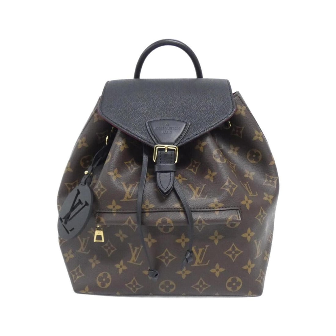 Louis Vuitton Monogram Montsouris PM M45515 Backpack: --- Catalog ---Category: SizeSize (HxWxD): 27cm x 23cm x 16cm / 10.62'' x 9.05'' x 6.29''Category: DesignType: BackpackColor: Black, BrownGender: Women,MenMaterial: Coated canvas , Leather Leather/Fur