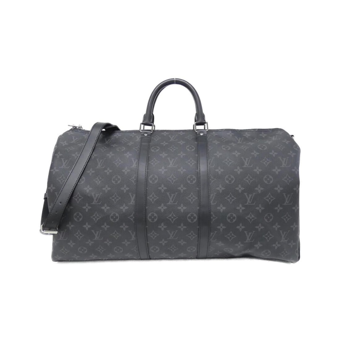 Louis Vuitton Monogram Eclipse Keepall Bandoulière 55cm M40605 Boston Bag: --- Catalog ---Category: SizeSize (HxWxD): 31cm x 55cm x 24cm / 12.2'' x 21.65'' x 9.44''Category: DesignType: Boston bagColor: BlackGender: MenMaterial: Coated canvas Category: GeneralMPN: M40605Bran