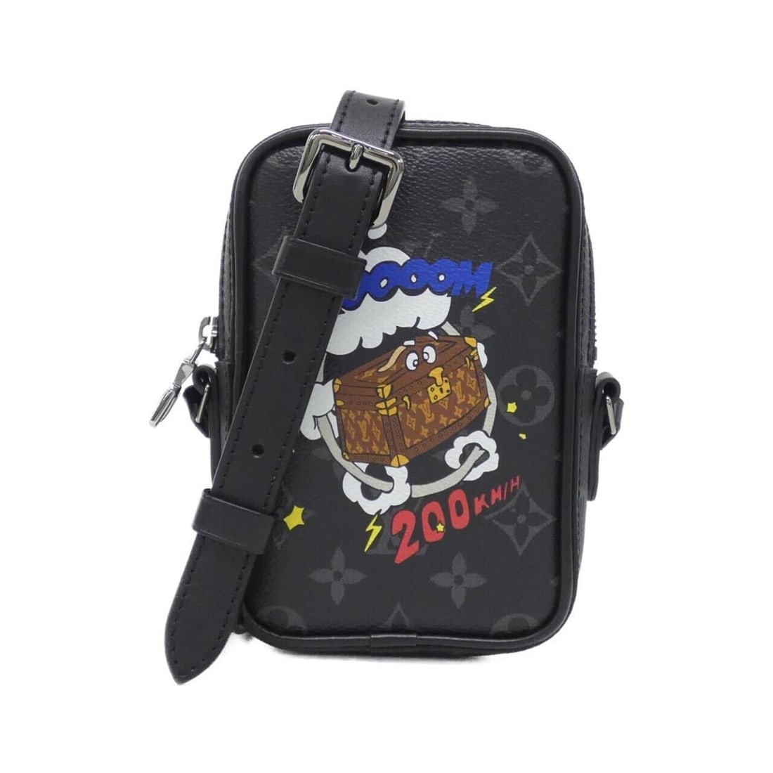 Louis Vuitton Monogram Eclipse (Holiday) Danube PPM M45928 Shoulder Bag: --- Catalog ---Category: SizeSize (HxWxD): 17cm x 11cm x 4cm / 6.69'' x 4.33'' x 1.57''Category: DesignType: Shoulder bagColor: BlackGender: Women,MenMaterial: Coated canvas Category: GeneralMPN: M459