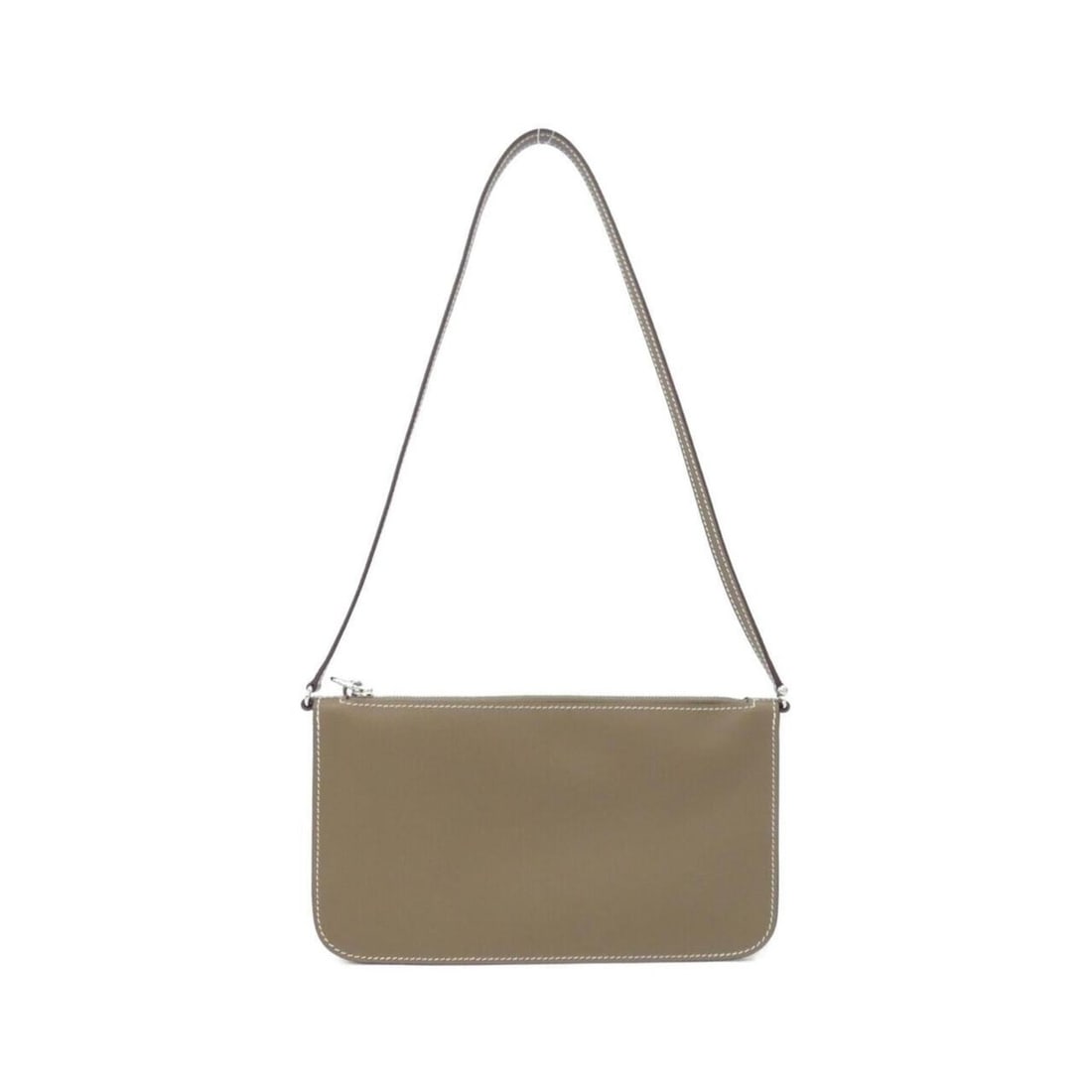 Hermes Zip Ango To Go Chaine d'Ancre 086888CK Handbag Pouch: --- Catalog ---Category: SizeSize (HxWxD): 12cm x 20.5cm x 2cm / 4.72'' x 8.07'' x 0.78''Category: DesignType: Handbag, PouchColor: Beige, Etoupe grayGender: Women,MenCategory: GeneralMPN: