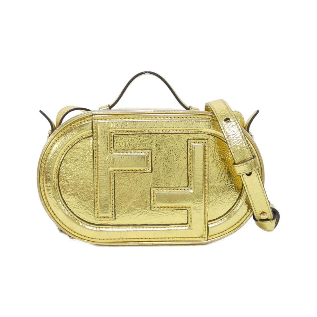 Fendi 8BS058 AISP handbag: --- Catalog ---Category: SizeSize (HxWxD): 12cm x 20cm x 7cm / 4.72'' x 7.87'' x 2.75''Category: DesignType: HandbagColor: Metallic goldGender: WomenMaterial: Leather Category: GeneralMPN: 8BS058