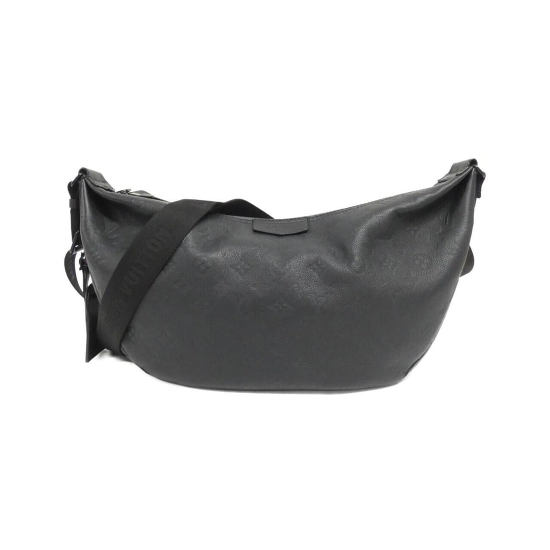 Louis Vuitton Monogram Shadow Hobo Hammock Bag M12850 Shoulder: --- Catalog ---Category: SizeSize (HxWxD): 22cm x 29cm x 10cm / 8.66'' x 11.41'' x 3.93''Category: DesignType: Shoulder bagColor: BlackGender: WomenMaterial: Leather Leather/Fur Type: