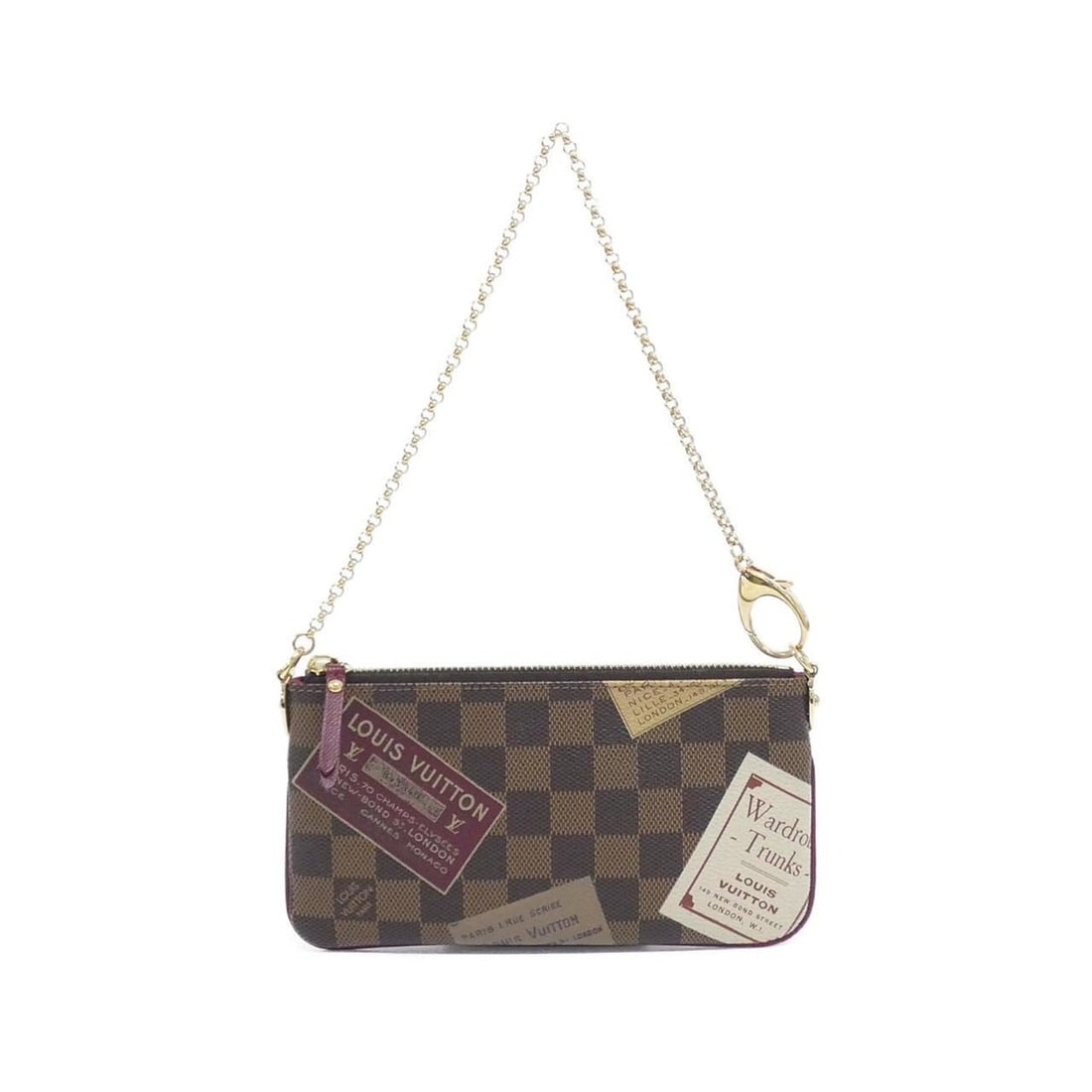 Louis Vuitton Damier Pochette Mira MM N63080 Accessory Pouch: --- Catalog ---Category: SizeSize (HxWxD): 11cm x 21cm x 2cm / 4.33'' x 8.26'' x 0.78''Category: DesignType: Pochette, PouchColor: BrownGender: WomenMaterial: Coated canvas Category: GeneralMPN: