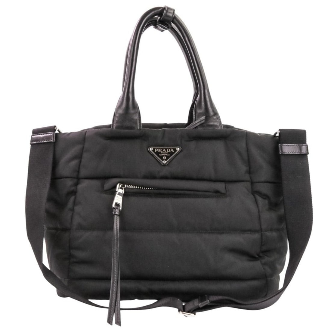 PRADA Tessuto Nylon Bomber 2-Way Tote Bag/Shoulder Bag BN2632 Black Women's: --- Catalog ---Category: SizeSize (HxWxD): 25.5cm x 41cm x 17.5cm / 10.03'' x 16.14'' x 6.88''Strap Length: 72cm - 125cm / 28.34'' - 49.21''Handle Length: 40.5cm / 15.94''Category: DesignType: