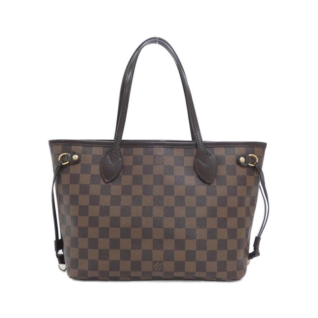 Louis Vuitton Damier Neverfull PM N51109 Handbag: --- Catalog ---Category: SizeSize (HxWxD): 22cm x 37cm x 13cm / 8.66'' x 14.56'' x 5.11''Category: DesignType: HandbagColor: EbeneGender: Men,WomenMaterial: Coated canvas Hardware Color: