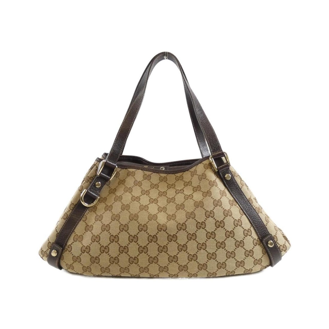Gucci 130736 FAFXG Shoulder Bag: --- Catalog ---Category: SizeSize (HxWxD): 20cm x 42cm x 11cm / 7.87'' x 16.53'' x 4.33''Category: DesignType: Shoulder bagColor: Beige, BrownGender: WomenMaterial: GG canvas Hardware Color: