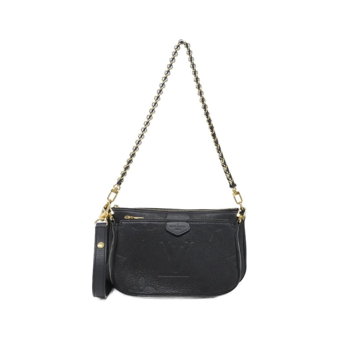 Louis Vuitton Monogram Empreinte Multi Pochette Accessoires M80399 Shoulder Bag: --- Catalog ---Category: SizeSize (HxWxD): 14cm x 24cm x 4cm / 5.51'' x 9.44'' x 1.57''Category: DesignType: Pochette, Shoulder bagColor: BlackGender: WomenMaterial: Leather Hardware Color: