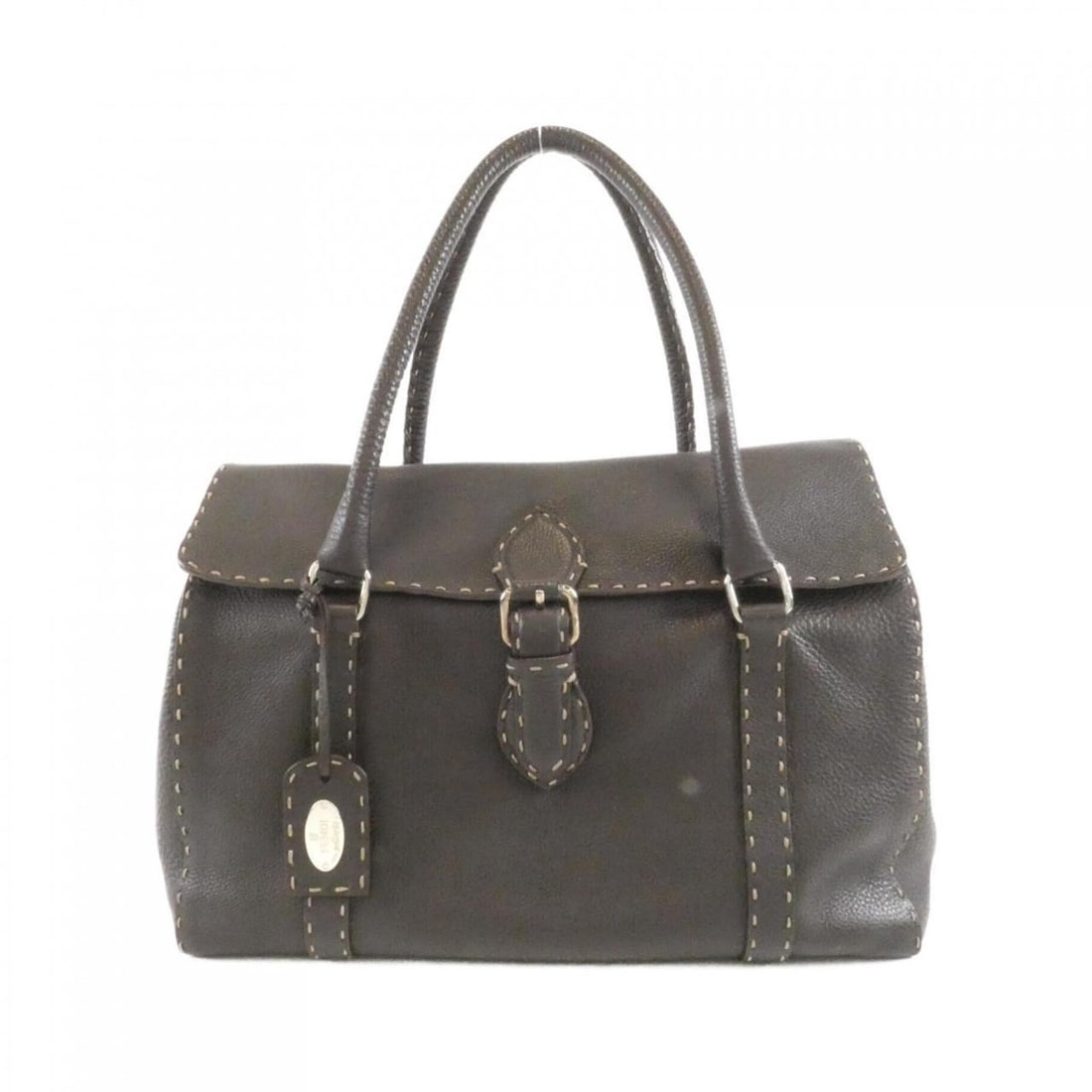 Fendi Selleria 8BR458 NDU Shoulder Bag: --- Catalog ---Category: SizeSize (HxWxD): 26cm x 36cm x 15cm / 10.23'' x 14.17'' x 5.9''Category: DesignType: Shoulder bagColor: Dark brownGender: Women,MenMaterial: Leather Category: GeneralMPN: