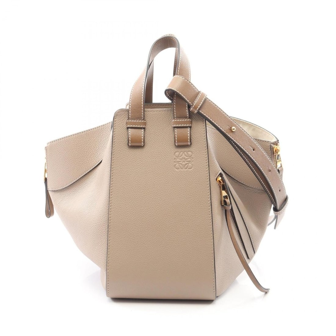 Loewe Hammock Bag Small Handbag Leather Women's Beige (1 of 12)