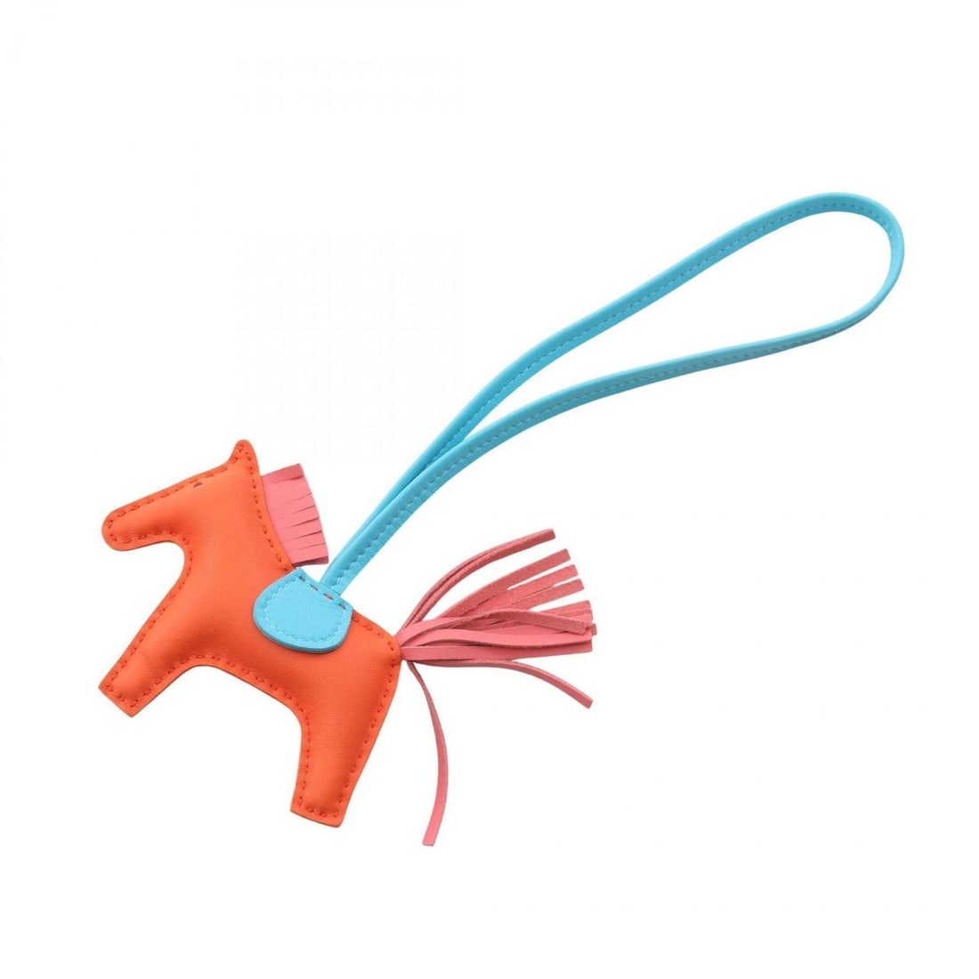 Hermes Rodeo PM Charm Accessory, Leather, Agneau Milo, Women's, Orange, Blue, Pink, Rose Azalea: --- Catalog ---Category: DesignType: Handbag charmColor: Blue, Orange, PinkGender: WomenMaterial: Agneau MiloCategory: GeneralBrand: Hermes--- Item List ---Section: ConditionRanking: Rank A Used - A f